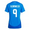 Italien Gianluca Scamacca #9 Heimtrikot EM 2024 Kurzarm